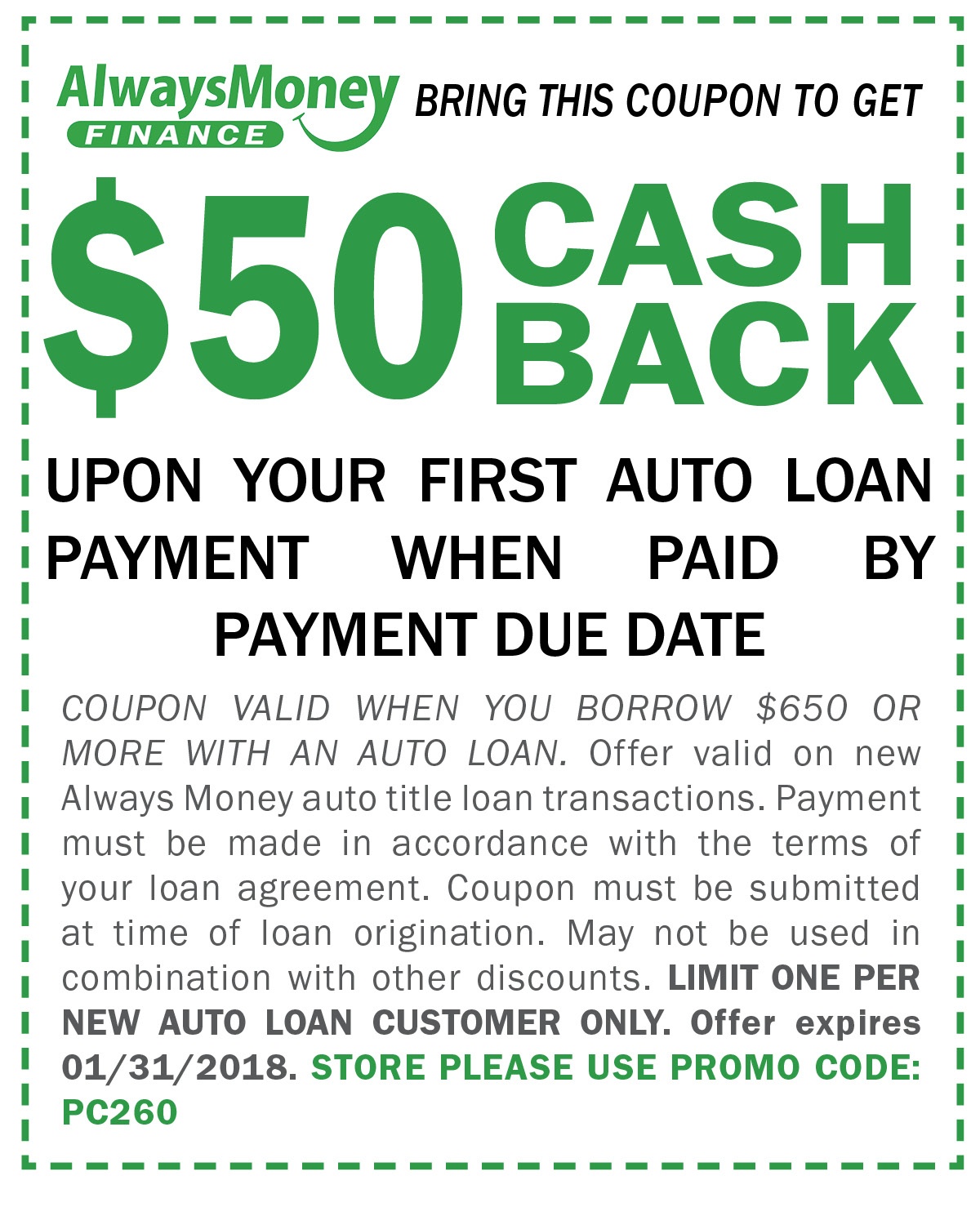 Rebate On Auto Loan